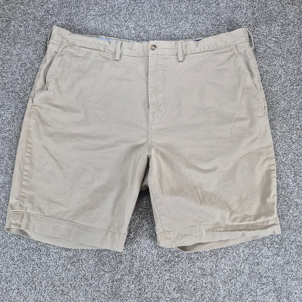 Polo Ralph Lauren Chino Shorts Mens 40 Tan‎ Khaki Classic Fit 9